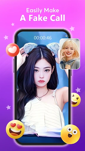 Gameplay screenshot 2 from Idol Prank Video Call & Chat - Casual game